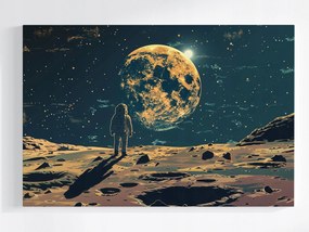 Vászonkép Canvas Space Art Űrhajós Hold Bolygó 120x80