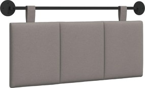 vidaXL Fali Fejtámla Falra szerelhető Tópszínű 110 x 55 x 5 cm szövet