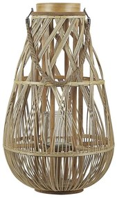 Világosbarna bambuszlámpás 56 cm TONGA Beliani