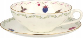 Porcelán virágos bögre A-9