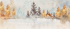 Kép - Akvarell erdő (120x50 cm)