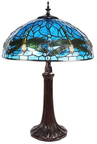 Tiffany asztali lámpa Kék Szitakötő