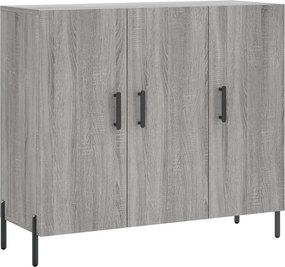 vidaXL szürke sonoma színű szerelt fa tálalószekrény 90 x 34 x 80 cm