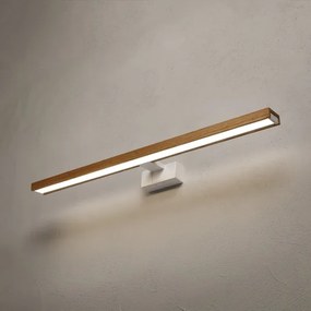 Brilagi - LED fürdőszobai tükörvilágítás 3 az 1-ben WOODY MIRROR LED/15W/230V IP44 fehér/tölgy