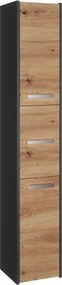 MIX S33 fürdőszoba szekrény, antracit-tölgy
