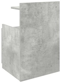 2 fiókos éjjeliszekrény betonszürke 40 x 36,5 x 62 cm