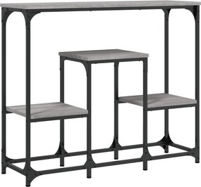 vidaXL szürke sonoma színű szerelt fa tálalóasztal 89,5 x 28 x 76 cm