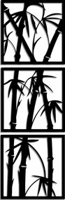 Áttört Kép Panel Triptichon Pálmafa 170CM XXXL! 17 Szín