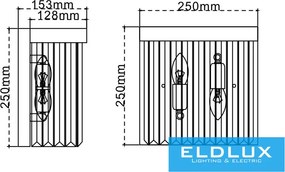 ELDLUX OMW6003-D250 ELDILEN Kristály Fali Lámpa IP20