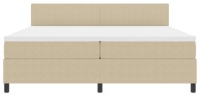 Box Spring Ágy Matrachoz Világos Zöld Szürke 200x200 cm Kordbársony