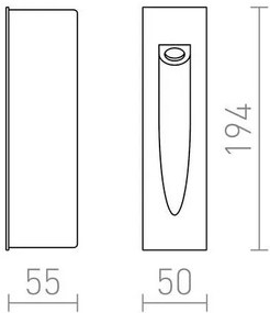 RED -Design Rendl-R10545- LED Kültéri beépített lámpa GAP LED/3W/230V IP54