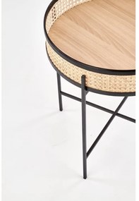 Lanipa dohányzóasztal, rattan / fekete