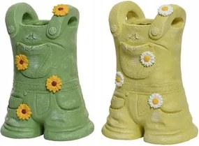 Kerti virágtartó fedél virágos sárga