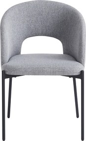 Étkezőszék, szürke/fekete, LONKA
