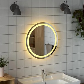 kerek LED-es fürdőszobai tükör 50 cm