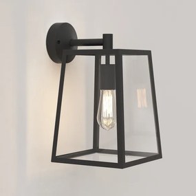 ASTRO LIGHTING 1306011 CALVI Modern Kültéri Fali Lámpa Fekete, Átlátszó E27 IP44