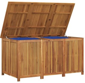 tömör akácfa kerti tárolóláda 150x80x75 cm