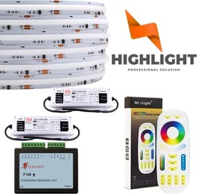 30m-es szekvenciális Cob Rgbw futó fény szett