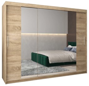 Ruhásszekrény 250 cm Toki 2 (szonoma tölgy + szonoma tölgy). 1065040