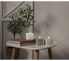 Flamme Dot fehér LED viaszgyertya, magasság 9,5 cm - Star Trading