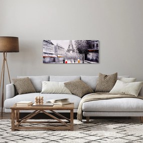 Kép - olajfestmény, Párizs (120x50 cm)