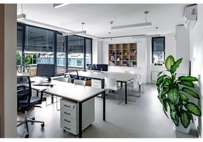 APLED - LED Csillár zsinóron LOOK LED/46W/230V 4000K 120 cm ezüst