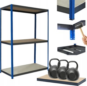 Helios fém tároló állvány 90x75x45cm 3Px350kg