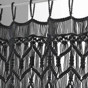 Fekete függöny ajtóra 90x200 cm Macarena – douceur d'intérieur