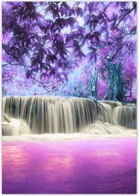 Poszterek 70x100 Lila vízesés