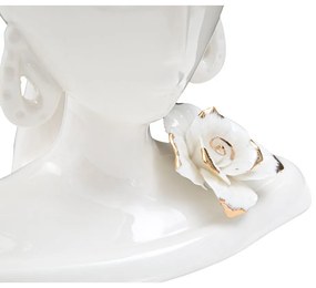 Young Woman fehér porcelán váza - Mauro Ferretti