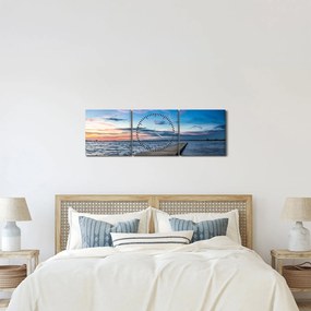 Kép - Móló (órával) (90x30 cm)