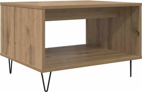 vidaXL Dohányzóasztal kézműves tölgy 60 x 50 x 40 cm Faanyag