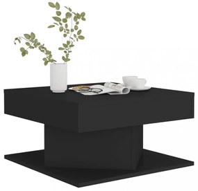 fekete szerelt fa dohányzóasztal 57 x 57 x 30 cm