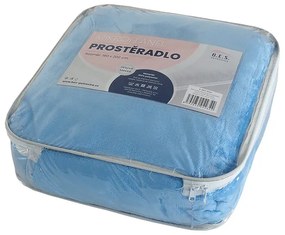 Kék mikroflanel lepedő 180x200 cm Exclusive – B.E.S.