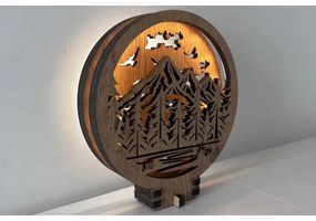 Li-Go 23583/DUB2 - LED Fényerőszabályozható asztali dekoráció LED/12W/230V 20x22 cm tölgy