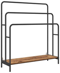 Ruhaszárító polcokkal Régi fa 90 x 30 x 100.5 cm Faanyag