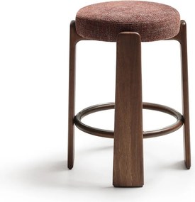 Barna-sötét natúr színű kőrisfa bárszék (ülésmagasság 65 cm) Granite – Kave Home