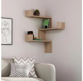 Asir Sarokpolc LUKSA 90x60 cm barna, falra szerelhető 776HMS1715