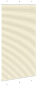 pliszírozott redőny krém 105x200 cm Szövetszélesség 104,4 cm