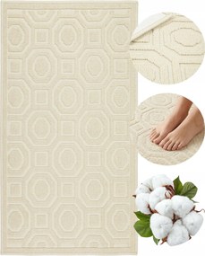 Fürdőszobaszőnyeg Nagy Nedvszívó Egyiptomi Pamut 73x135 Csúszásgátló Mosható