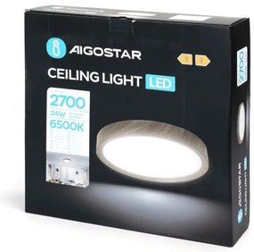 Aigostar - LED Mennyezeti lámpa LED/24W/230V 6500K átm. 38,3 cm