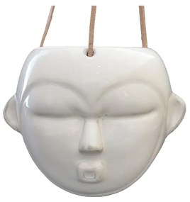 Mask fehér függő virágcserép, magasság 15,2 cm - PT LIVING