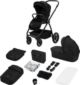 Lionelo - MERIL 2 az 1-ben kombinált babakocsi Black Onyx