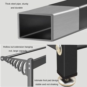 Cipőtartó kényelmes üléssel és akasztóval CR004-60 170 x 33 x 60 cm