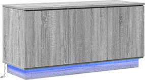 vidaXL TV szekrény Szürke Sonoma 100 x 38 x 49 cm Faanyag