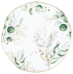 Porcelán lapostányér - 26cm - Botanique