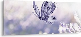 Kép - Pillangó és levendula (120x50 cm)