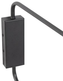 Design fali lámpa fekete 2-lámpás állítható - Lune