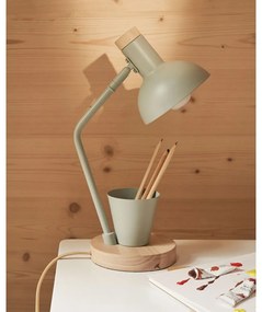 Mentazöld asztali lámpa fém búrával (magasság 37 cm) Katia – Kave Home