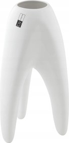 Váza Tripl (14x13x27cm), fehér